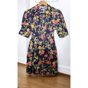 Marissa Web Collective Multicolor Floral Mini Dress Cottagecore Size 4 RTR